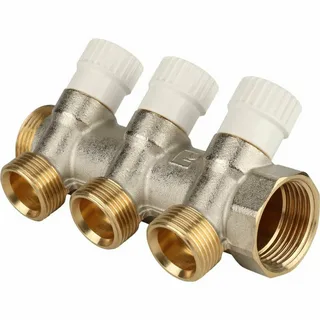 Коллекторы никелированные распределительные